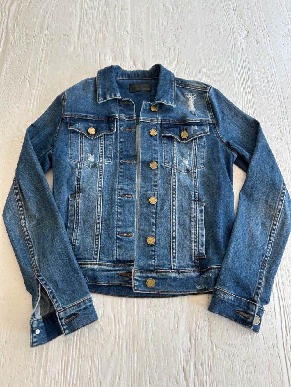Articles Of Society Distressed Blue Denim Jacket